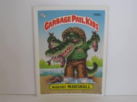 100b Marshy MARSHALL 1986 Topps Garbage Pail Kids Card